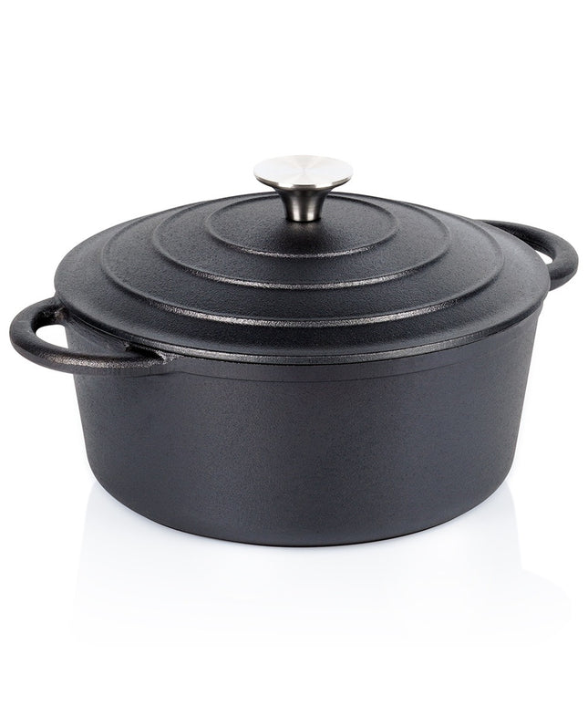 Ketaus puodas su dangčiu, troškintuvė virimui, kepimui, troškinimui 2,6 L