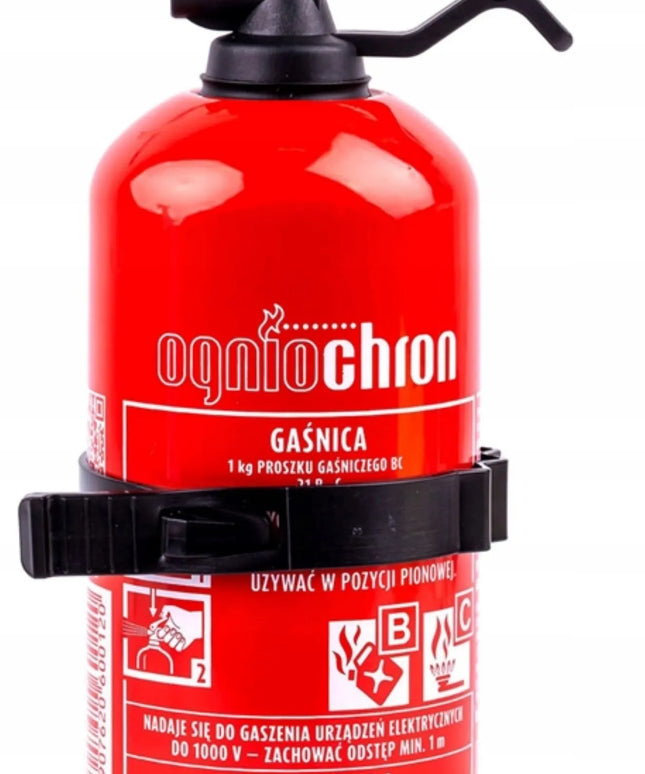 Ogniochron 1 kg miltelinis automobilinis gesintuvas su laikikliu