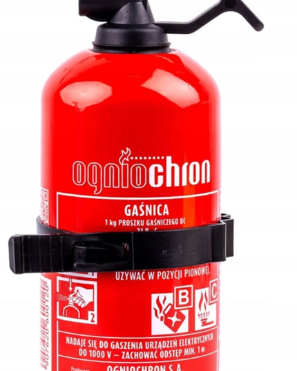 Ogniochron 1 kg miltelinis automobilinis gesintuvas su laikikliu