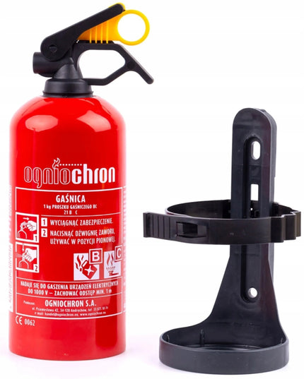 Ogniochron 1 kg miltelinis automobilinis gesintuvas su laikikliu