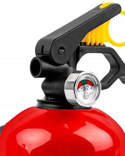 Ogniochron GP1xABC 1 kg miltelinis automobilinis gesintuvas su manometru ir laikikliu