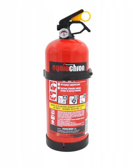 Ogniochron ABC 2 kg miltelinis automobilinis gesintuvas su laikikliu, iki 1000 V