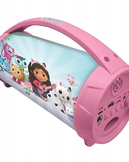 „Lexibook“ „Koci Domek Gabi“ „Bluetooth“ kolonėlė su karaoke mikrofonu, BTP585GDHZ