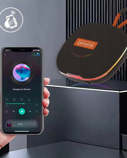 Zenwire mažas nešiojamas belaidis Bluetooth garsiakalbis Boombox su FM radiju ir MP3 13W