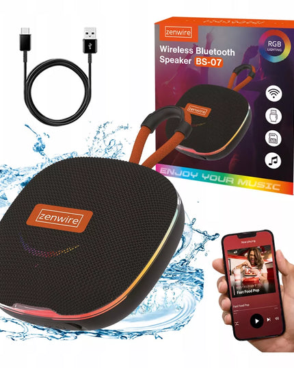 Zenwire mažas nešiojamas belaidis Bluetooth garsiakalbis Boombox su FM radiju ir MP3 13W