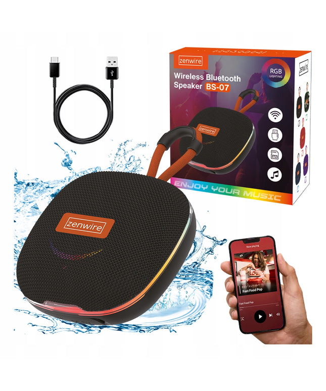 Mažas Nešiojamas Belaidis Bluetooth Garsiakalbis Boombox su FM radiju ir MP3, 13W