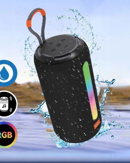 Nešiojamas „Bluetooth“ belaidis garsiakalbis su FM radiju, „Boombox“ tipo, MP3, 26W