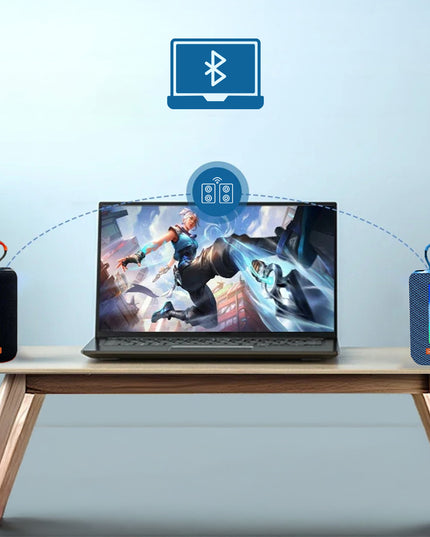 Nešiojamas „Bluetooth“ belaidis garsiakalbis su FM radiju, „Boombox“ tipo, MP3, 26W