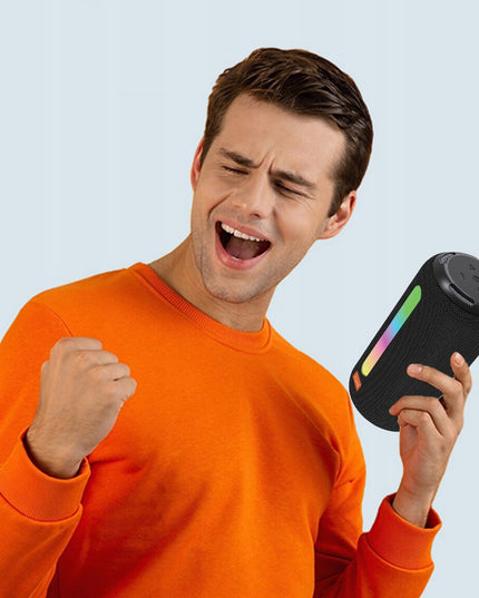 Nešiojamas „Bluetooth“ belaidis garsiakalbis su FM radiju, „Boombox“ tipo, MP3, 26W