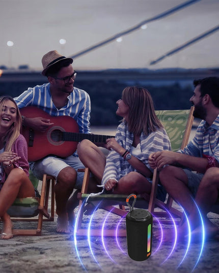 Nešiojamas „Bluetooth“ belaidis garsiakalbis su FM radiju, „Boombox“ tipo, MP3, 26W