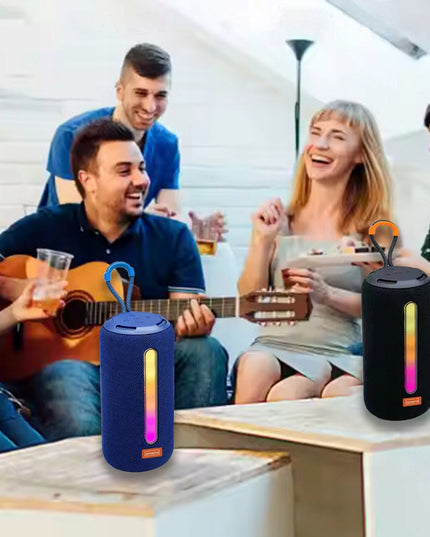 Nešiojamas „Bluetooth“ belaidis garsiakalbis su FM radiju, „Boombox“ tipo, MP3, 26W