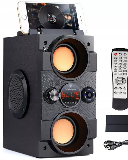 Nešiojamas „Bluetooth“ garsiakalbis „Feegar Dance“, 4000 mAh, FM radijas, USB, SD, AUX, 3,5 mm jungtis