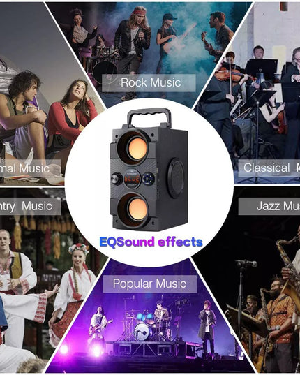Nešiojamas Bluetooth garsiakalbis Feegar Dance 4000mAh Radijas USB SD AUX 3,5 mm lizdas