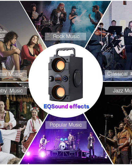 Nešiojamas Bluetooth garsiakalbis Feegar Dance 4000mAh Radijas USB SD AUX 3,5 mm lizdas