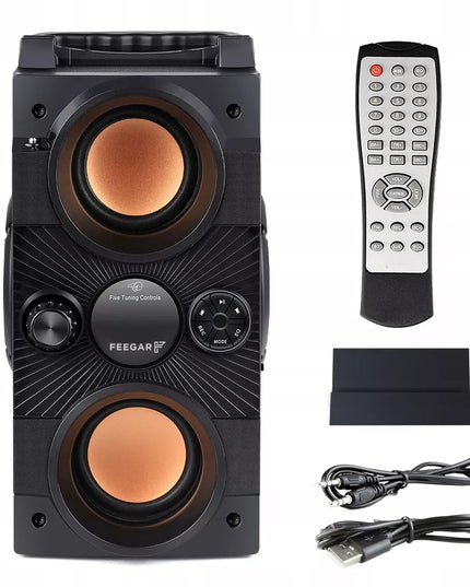 Nešiojamas Bluetooth garsiakalbis Feegar Dance 4000mAh Radijas USB SD AUX 3,5 mm lizdas