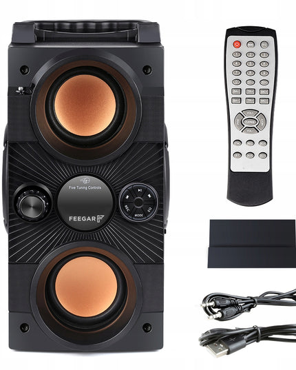 Nešiojamas Bluetooth garsiakalbis Feegar Dance 4000mAh Radijas USB SD AUX 3,5 mm lizdas