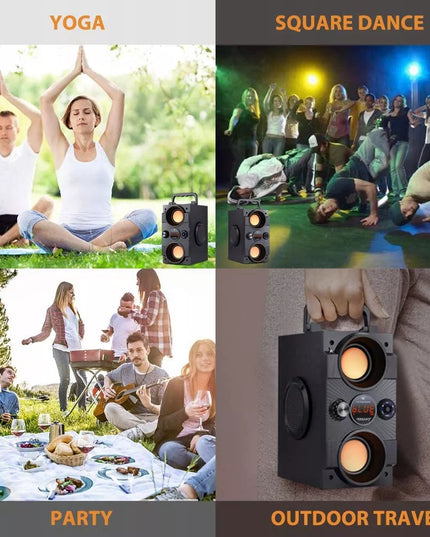 Nešiojamas Bluetooth garsiakalbis Feegar Dance 4000mAh Radijas USB SD AUX 3,5 mm lizdas