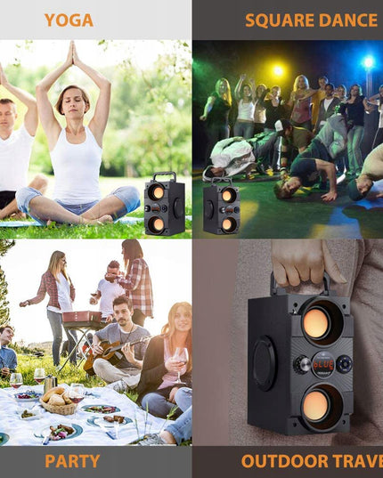 Nešiojamas Bluetooth garsiakalbis Feegar Dance 4000mAh Radijas USB SD AUX 3,5 mm lizdas