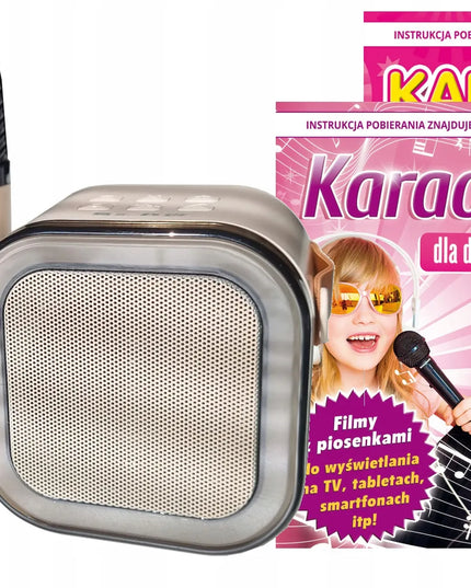 LK Avalon belaidė karaokės kolonėlė su dviem mikrofonais ir dainomis