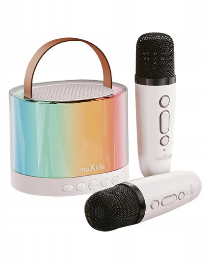 „Maxlife MXKS-200“ karaoke kolonėlė su „Bluetooth“ ir 2 mikrofonais