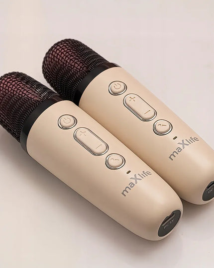„Maxlife MXKS-200“ karaoke kolonėlė su „Bluetooth“ ir 2 mikrofonais