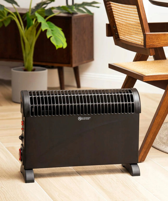 Elektrinis konvekcinis šildytuvas Mesko 7741, 2000 W, TURBO ventiliatorius, 24h laikmatis, juodas