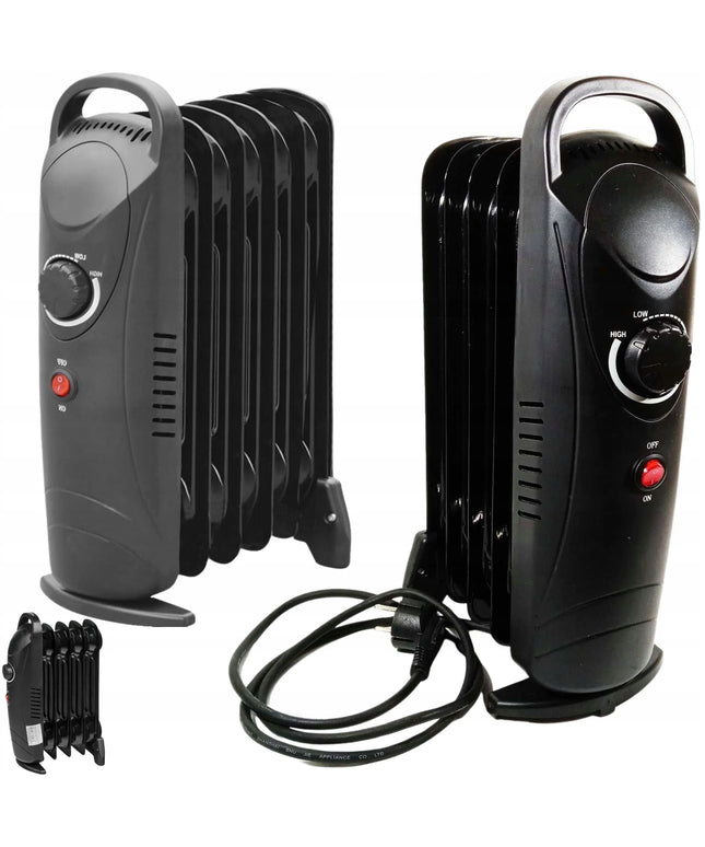 Elektrinis tepalinis radiatorius Volteno 500 W, 5 briaunų, su termostatu
