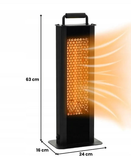 Costway 1200 W infraraudonųjų spindulių elektrinis šildytuvas