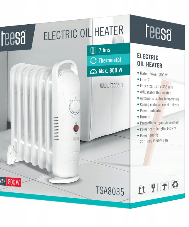 Elektrinis tepalinis radiatoriaus 800W, 7 sekcijos, Teesa