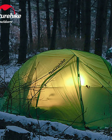 Naturehike Star River 2 UL palapinė – 2 asmenų itin lengva vandeniui atspari dviejų sluoksnių kempingo palapinė 3 sezonams, skirta žygiams, stovyklavimui ir žvejybai