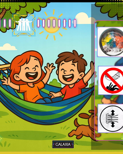 Dvivietis sodo hamakas XXL 260x150 su medine lazdele