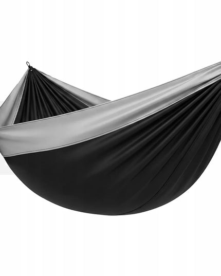 Didelis vienvietis turistinis hamakas 275x150 cm sodui, kelionėms ir stovyklavimui