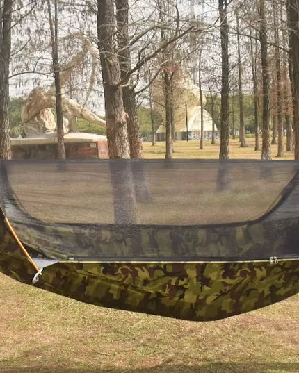 Pakabinamas hamakas-palapinė išgyvenimui su tinkleliu nuo uodų 260cm 750g iki 200kg