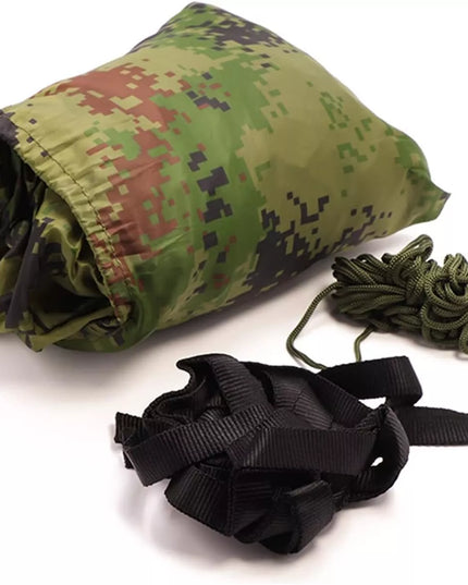 Pakabinamas hamakas-palapinė išgyvenimui su tinkleliu nuo uodų 260cm 750g iki 200kg