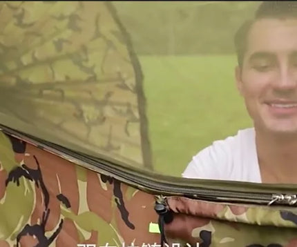 Pakabinamas hamakas-palapinė išgyvenimui su tinkleliu nuo uodų 260cm 750g iki 200kg