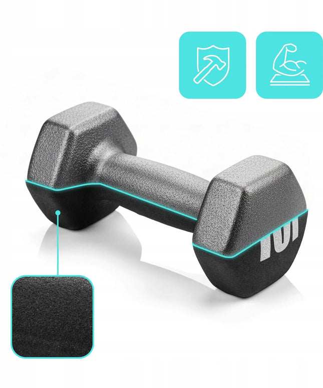 Meteor ketauniai svarmenys 2x5 kg, fitneso ir jėgos treniruočių rinkinys