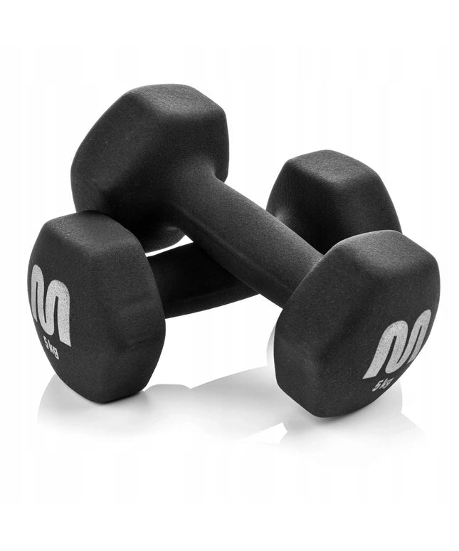 Meteor ketauniai svarmenys 2x5 kg, fitneso ir jėgos treniruočių rinkinys