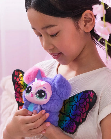 HATCHIMALS BLOOMABLES interaktyvi gėlė Puppyfly su virsmo drugeliu funkcija