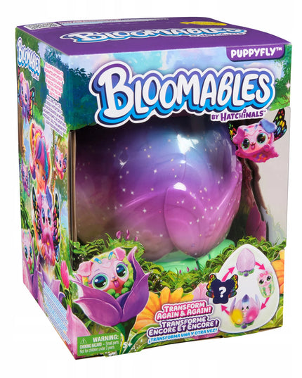 HATCHIMALS BLOOMABLES interaktyvi gėlė Puppyfly su virsmo drugeliu funkcija