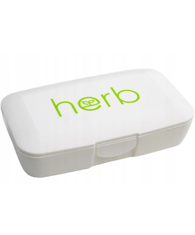 HERB PILBOX tablečių ir kapsulių dėžutė su 5 skyreliais