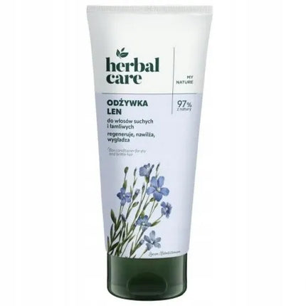 HERBAL CARE kondicionierius sausiems ir lūžinėjantiems plaukams su linais 200 ml