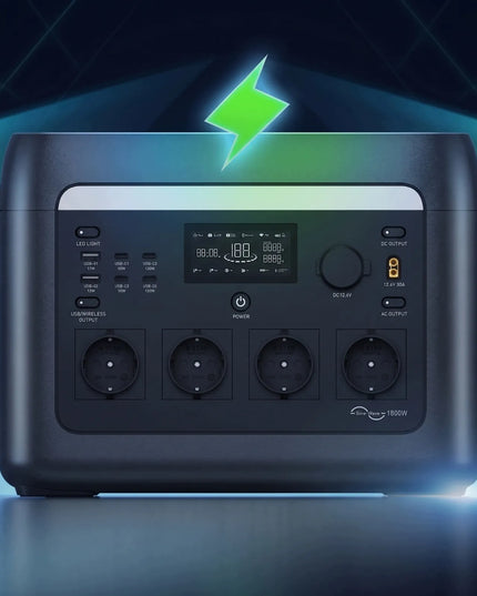 HINEN PS1800-Pro – 1800 W, 1024 Wh mobilioji energijos stotis