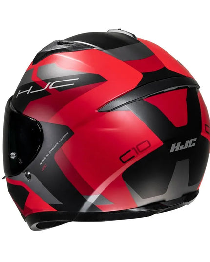 HJC C10 TINS BLACK/RED motociklinis šalmas