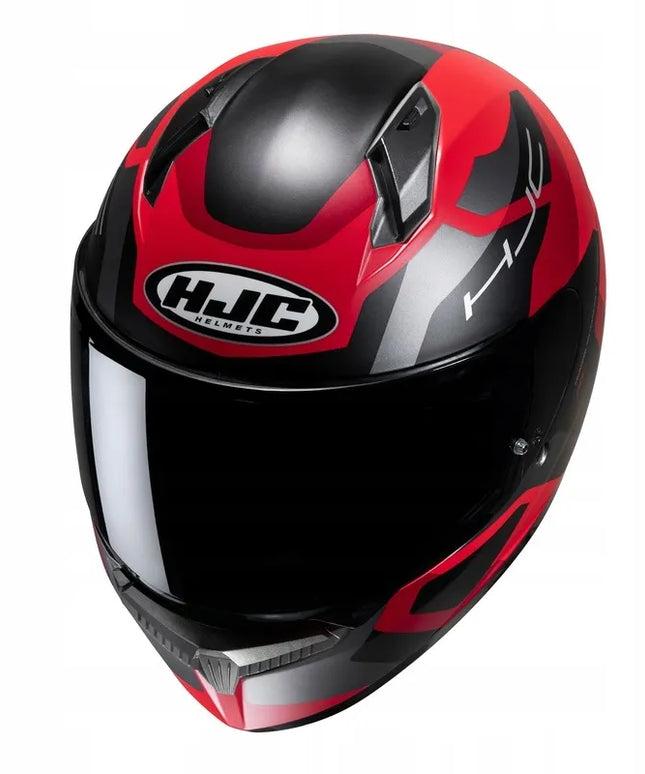 HJC C10 TINS BLACK/RED motociklinis šalmas