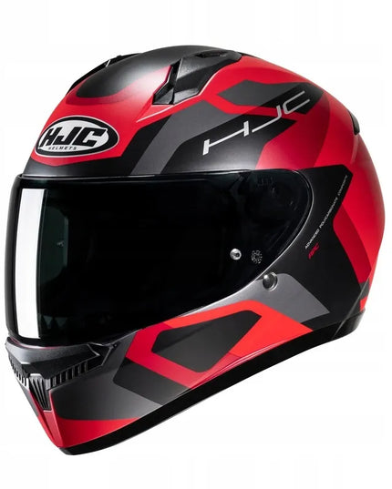 HJC C10 TINS BLACK/RED motociklinis šalmas