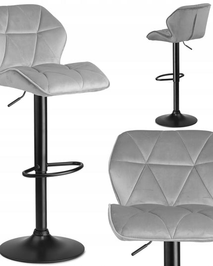 Baro kėdė Sofotel Castel Premium su atlošu, pilka, 107 cm