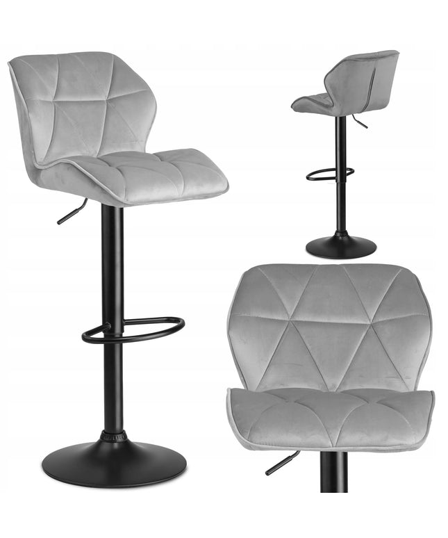 Baro kėdė Sofotel Castel Premium su atlošu, pilka, 107 cm