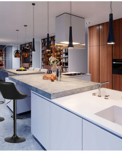 Baro kėdė Sofotel Nerra Premium su atlošu, juoda, 107 cm
