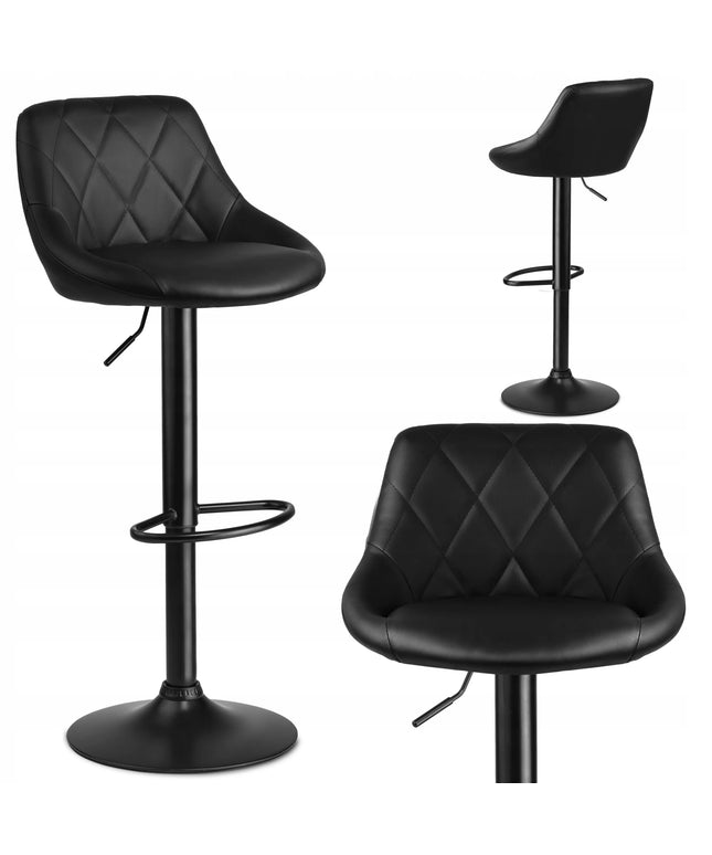 Baro kėdė Sofotel Nerra Premium su atlošu, juoda, 107 cm