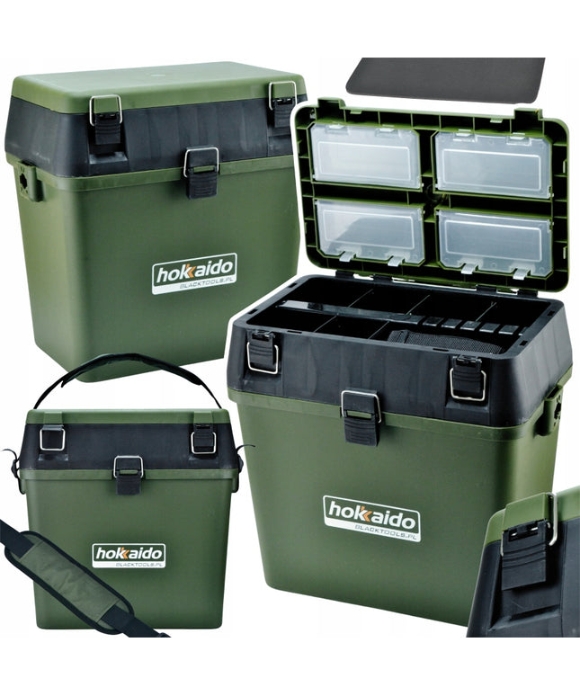 HOKKAIDO ŽVEJO DĖŽĖ 3IN1 SĖDIMOJI VIETA TABURETĖ SU SKYRELIAIS IR DĖŽUTĖMIS